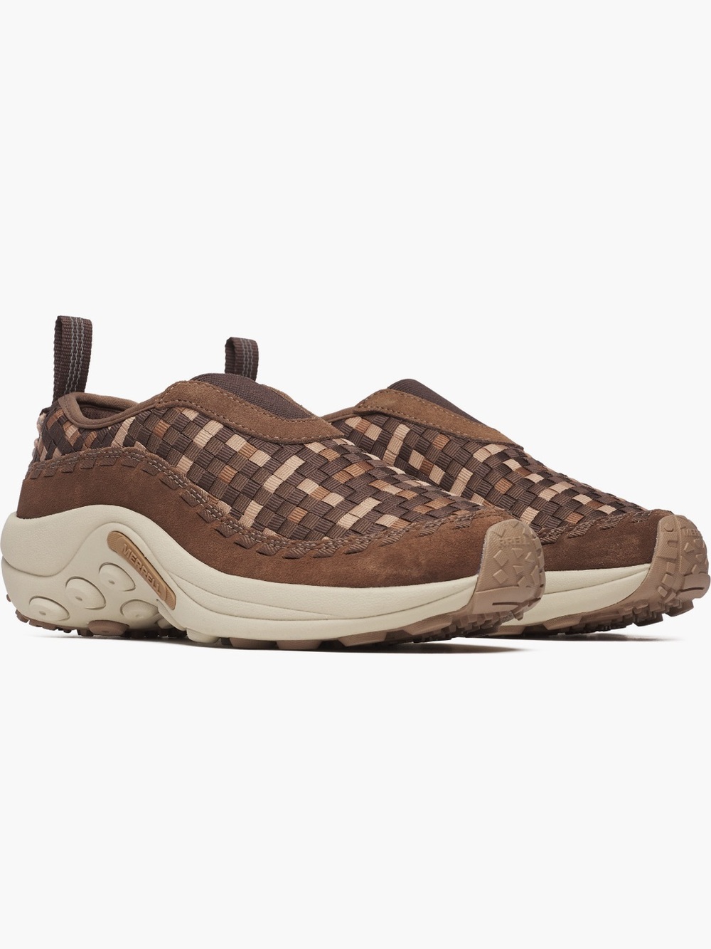 MERRELL Jungle Toe Brown Woven Slip-On Sneaker 7.5